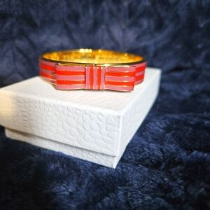 Coach Poppy Enamel Hinged Bangle